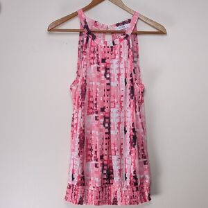 Ricki’s Pink Abstract Print Sleeveless Top - Size Small